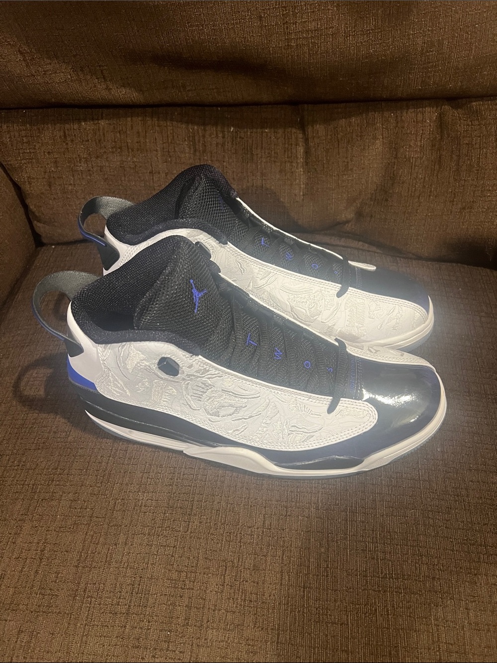 Vintage Jordan Dub Zero Men’s White, Black and Concord High-Top Sneakers